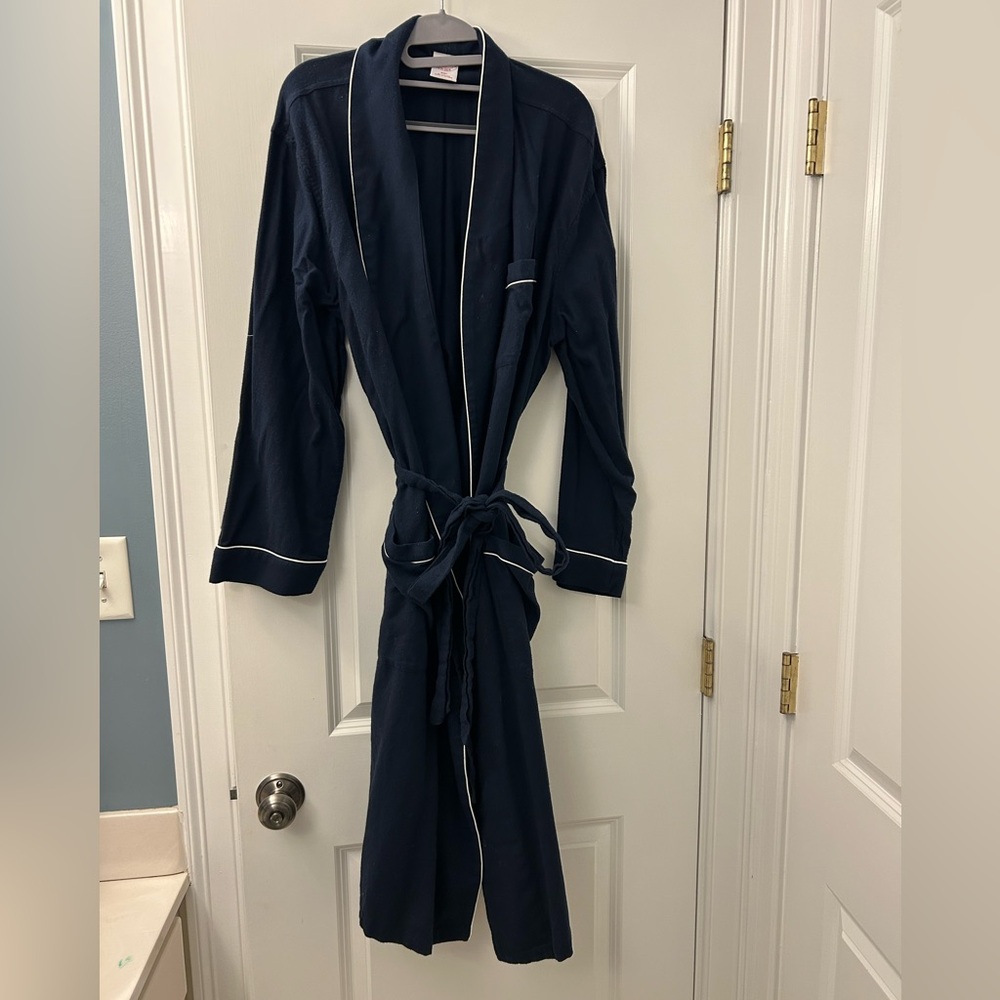 Brooks Brothers Navy Blue Men’s Robe